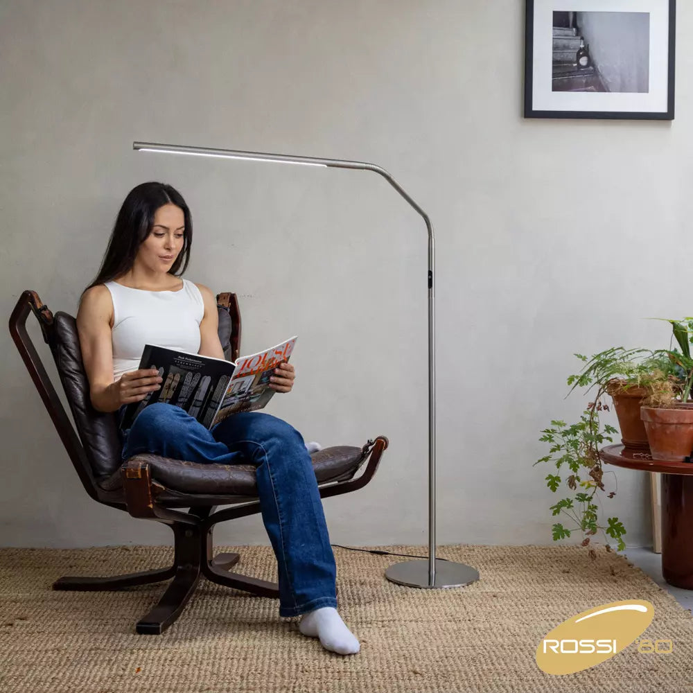 Slimline 4 Acciaio - lampada da terra