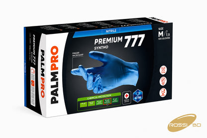 Guanti monouso in nitrile  premium Azzurro